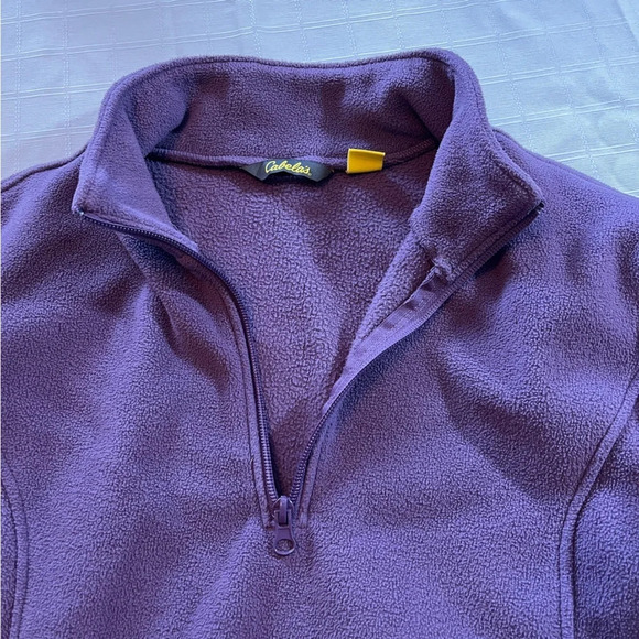 Women's Cabela’s Purple 1/4 Zip Fleece Size Large - Picture 4 of 6